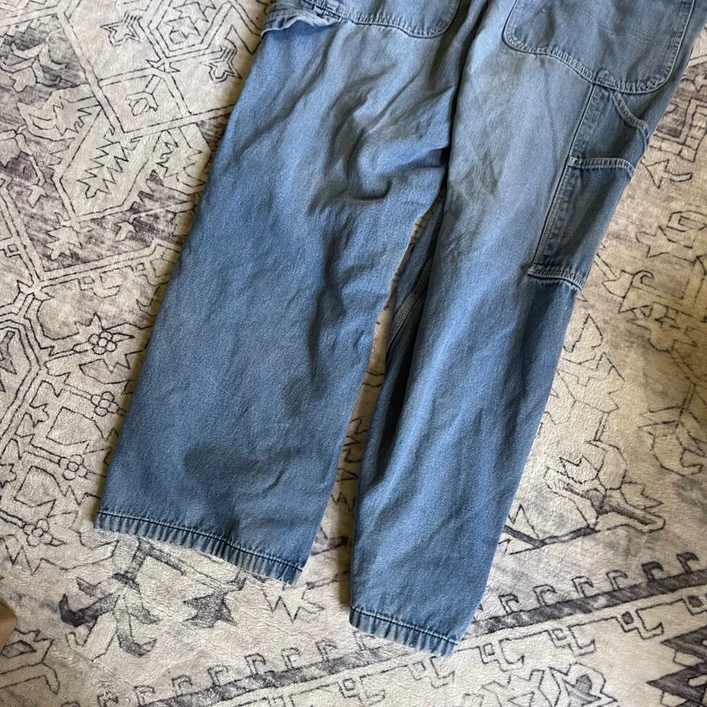 Liberty Mens Denim Overalls Medium Wash Blue Bib Workwear Dungarees 40x28